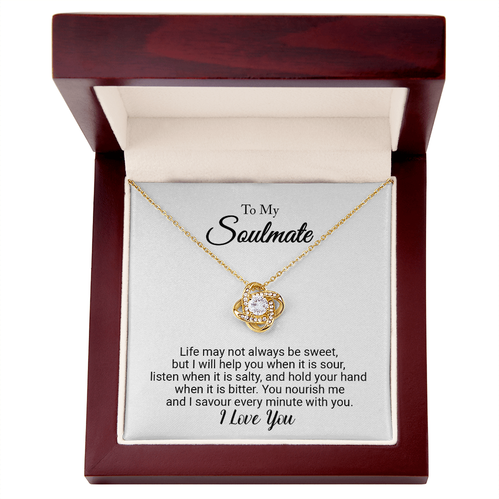 Tied to You Love Knot Necklace - Golden Jewel