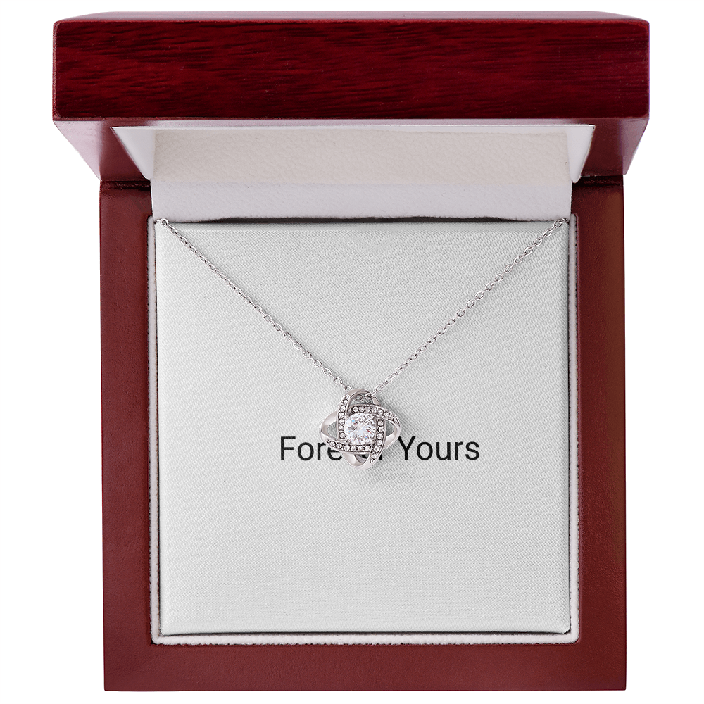 Love Knot Pendant Necklace - Golden Jewel