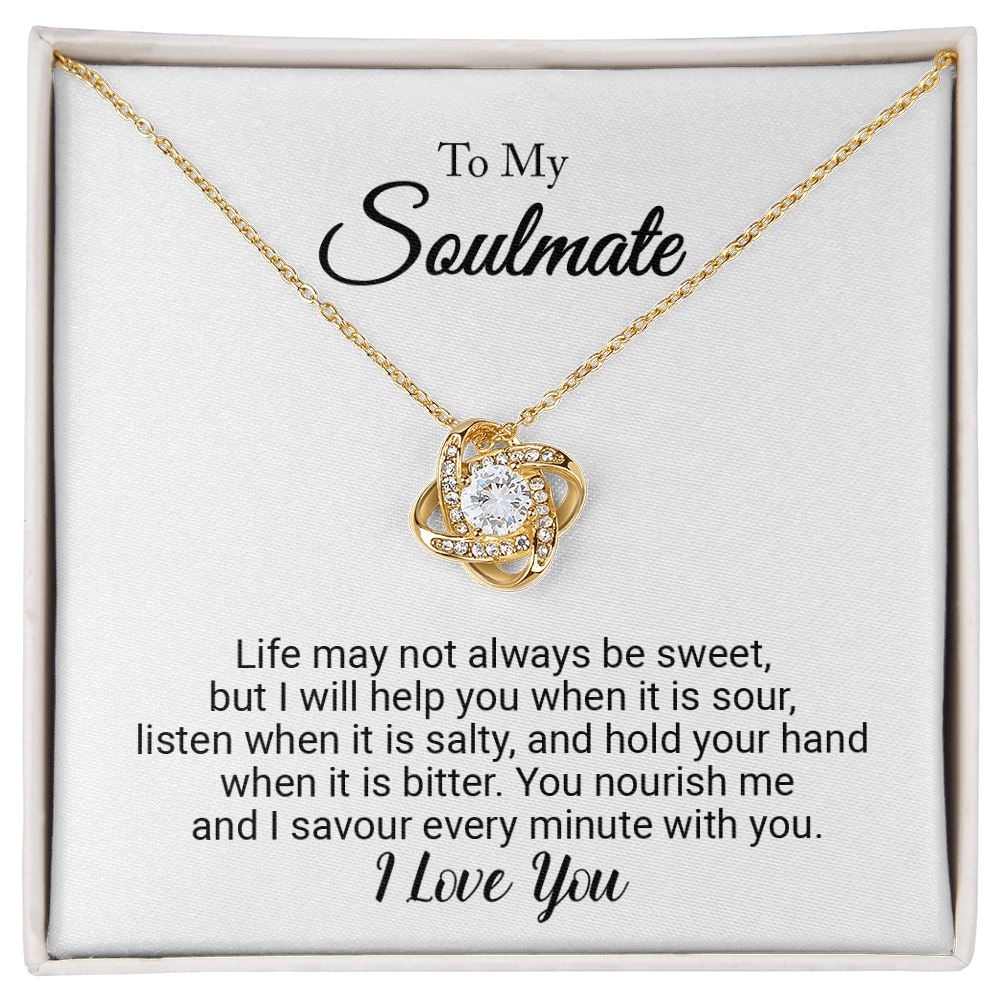 Tied to You Love Knot Necklace - Golden Jewel