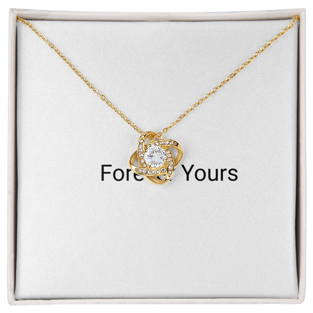 Love Knot Pendant Necklace - Golden Jewel