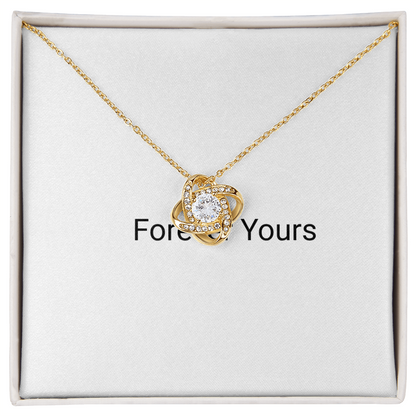 Love Knot Pendant Necklace - Golden Jewel