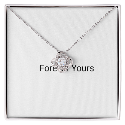 Love Knot Pendant Necklace - romantic jewelry gift for her - Golden Jewel