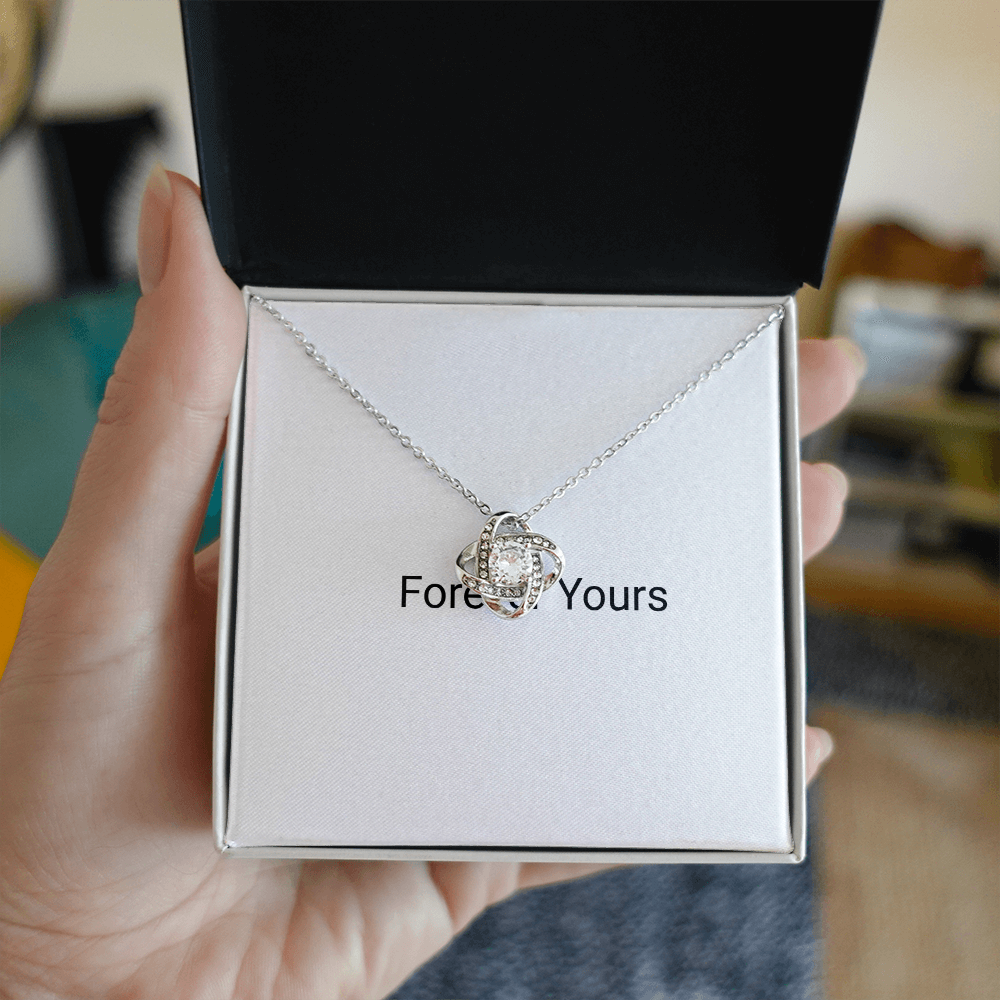 Love Knot Pendant Necklace - Golden Jewel