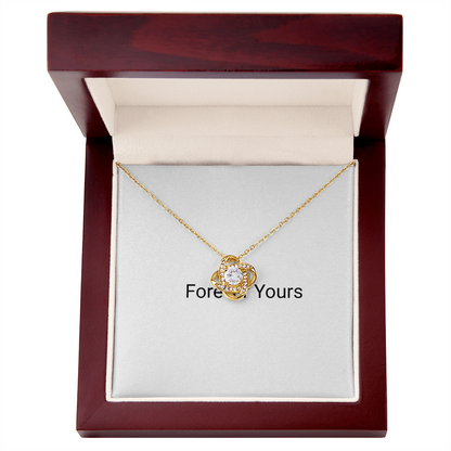 Love Knot Pendant Necklace - Golden Jewel
