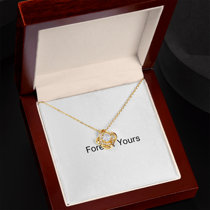 Love Knot Pendant Necklace - Golden Jewel