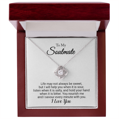 Tied to You Love Knot Necklace - Golden Jewel