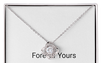 Love Knot Pendant Necklace - romantic jewelry gift for her - Golden Jewel