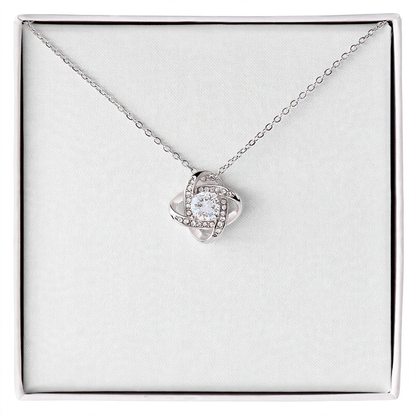 Love Knot Pendant Necklace - romantic jewelry gift for her - Golden Jewel