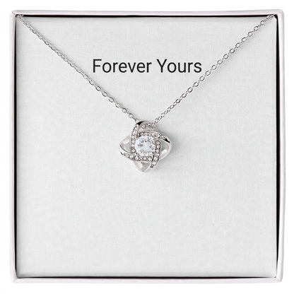 Love Knot Pendant Necklace - romantic jewelry gift for her - Golden Jewel